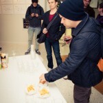 Guests helping themselves